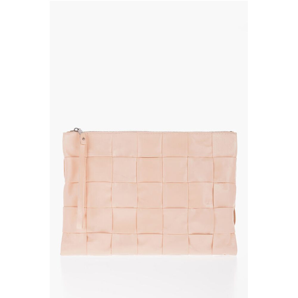 Bottega Veneta Leder Clutch mit Flechtmuster