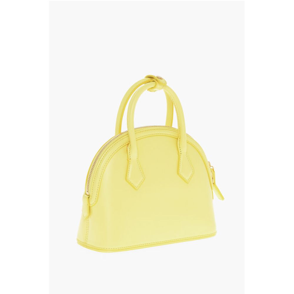 MCM ANNA Crossboby Tasche aus Leder mit goldener Metall-Logo-Plakette