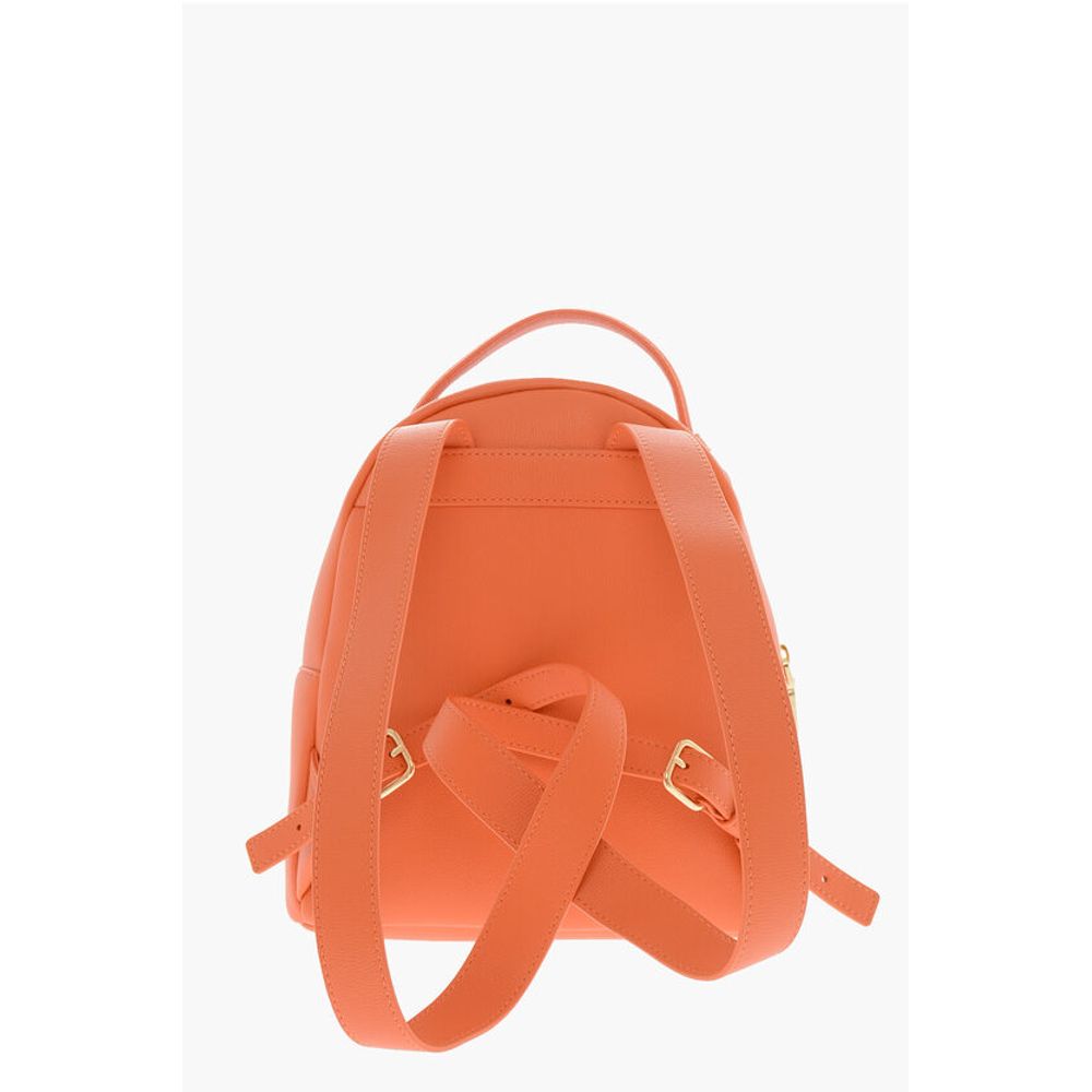 Moschino LOVE Kunstlederrucksack mit goldenem Logo