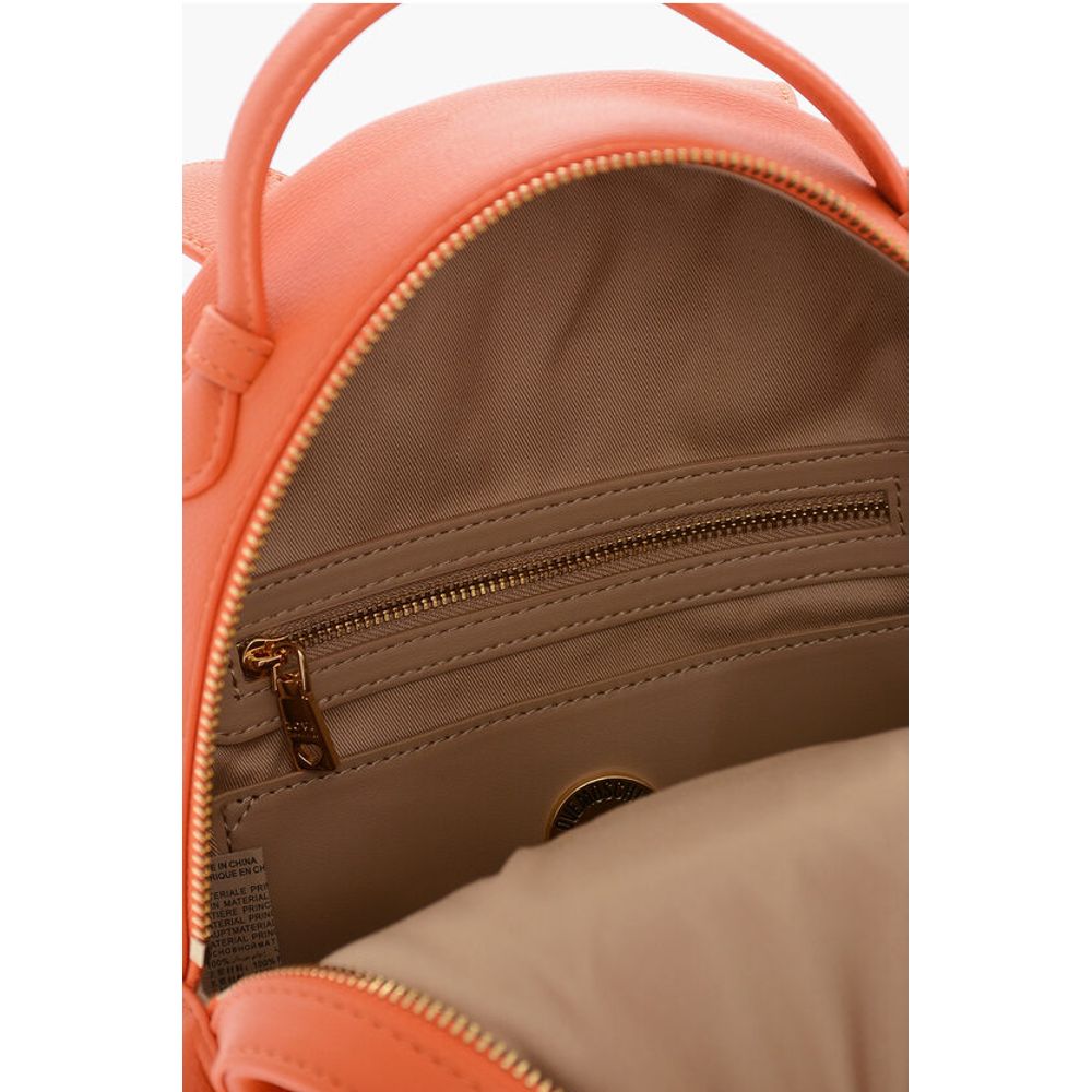 Moschino LOVE Kunstlederrucksack mit goldenem Logo