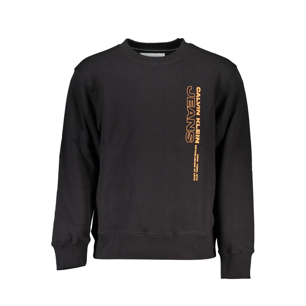 Calvin Klein Schwarzer Baumwollpullover für Männer
