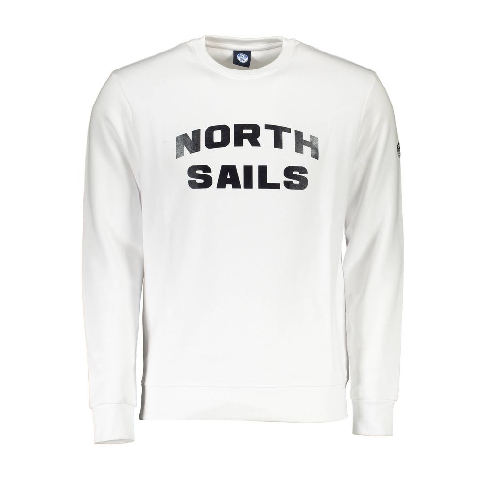 North Sails Weißer Baumwollpullover für Männer