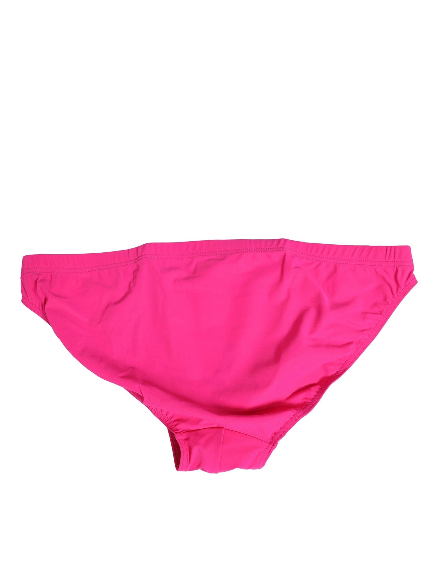 Dolce & Gabbana Rosa Nylon Gold Logo Beachwear Brief Bademode