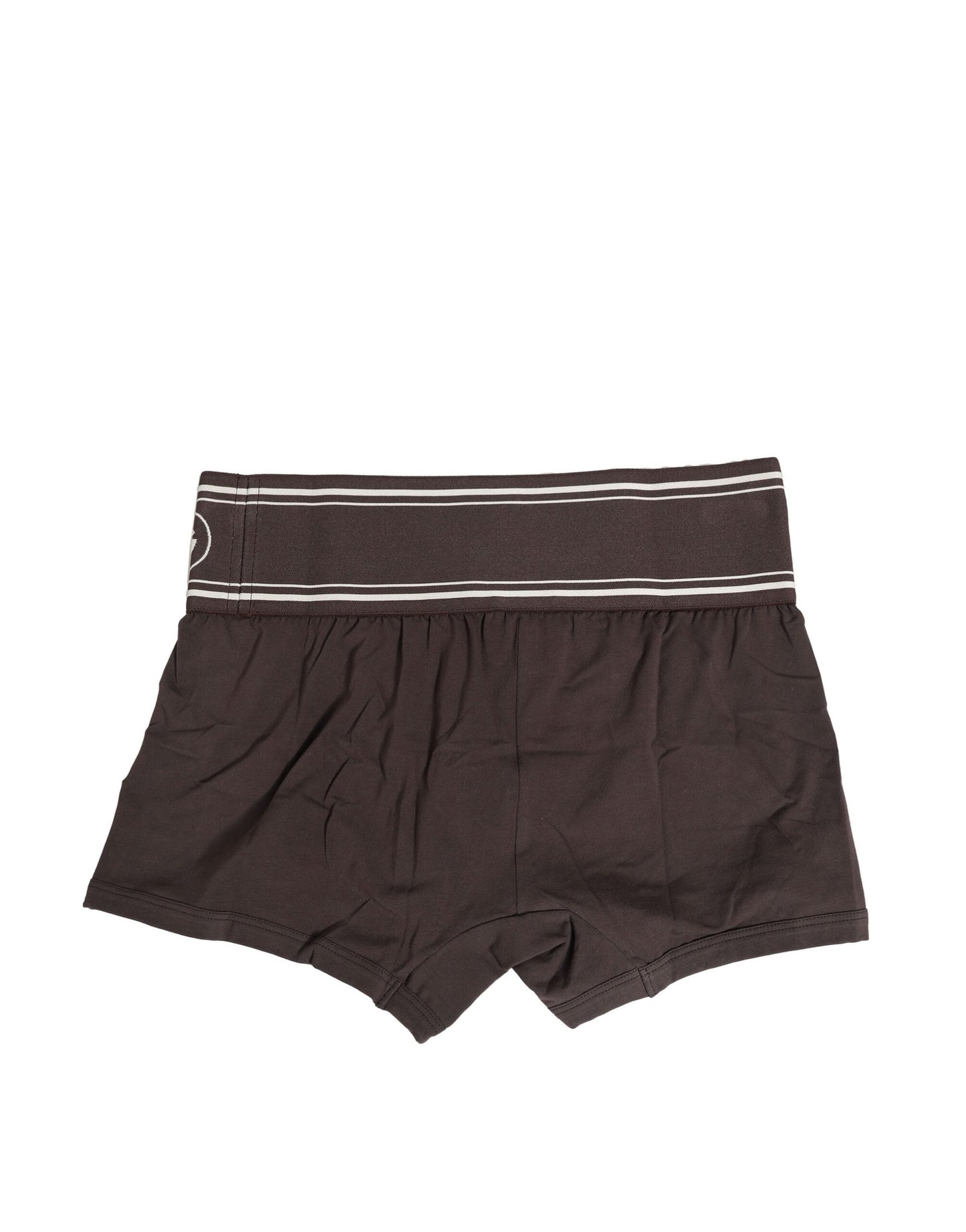 Dolce & Gabbana Brown Cotton Stretch Regular Boxer Unterwäsche