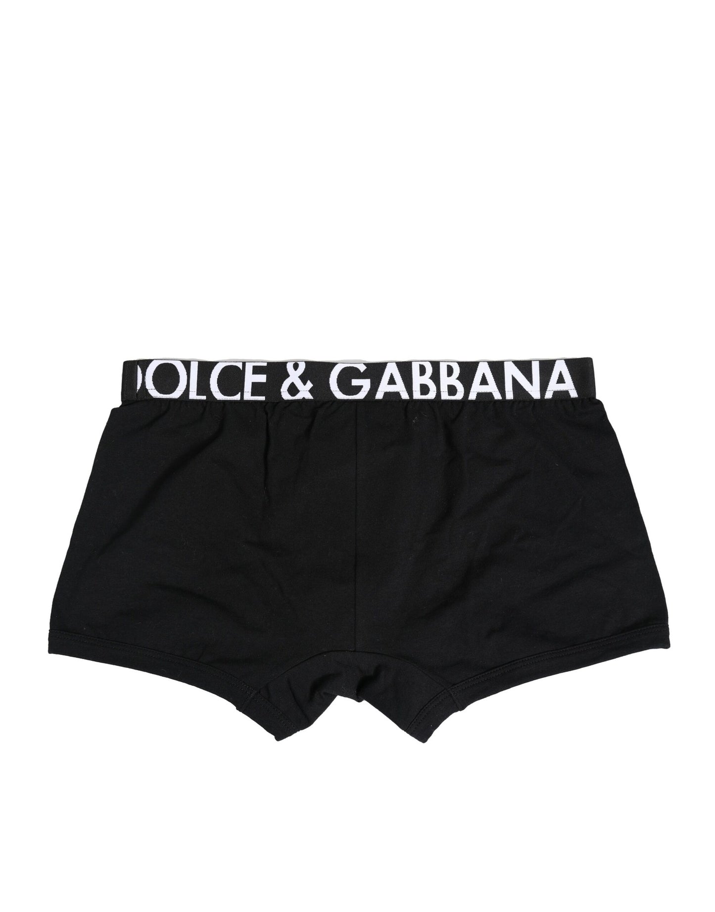 Dolce & Gabbana Schwarze Cotton Stretch Regular Boxer Unterwäsche