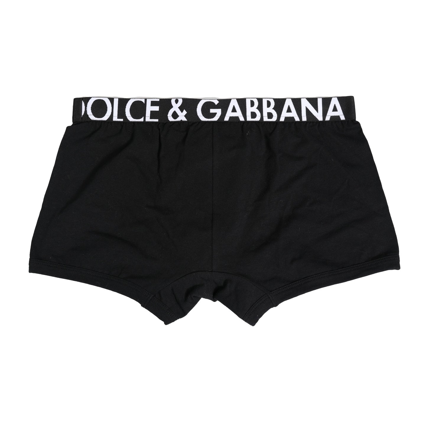 Dolce & Gabbana Schwarze Cotton Stretch Regular Boxer Unterwäsche