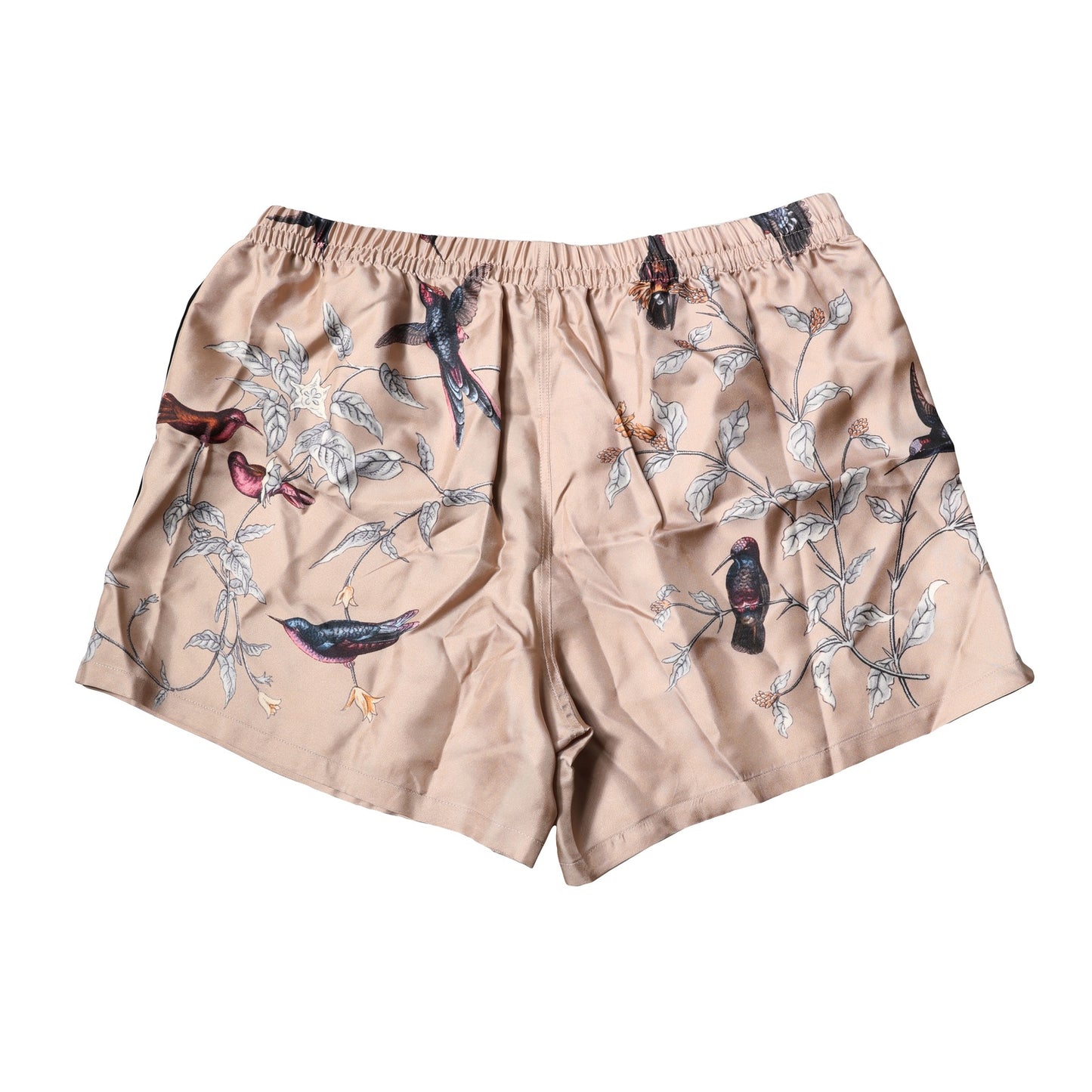 Dolce & Gabbana Pfirsich Vögel Bedruckte Strandbekleidung Shorts Bademode