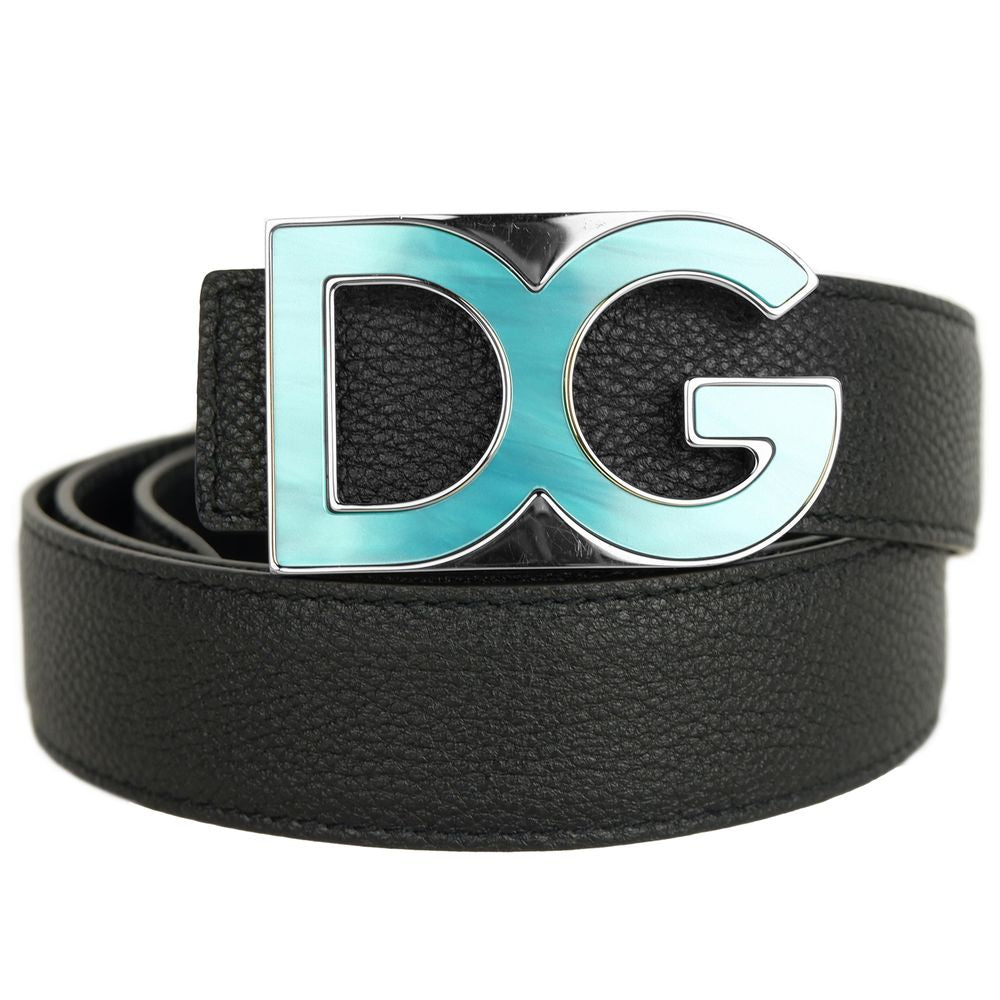 Dolce & Gabbana Gürtel aus schwarzem Kalbsleder