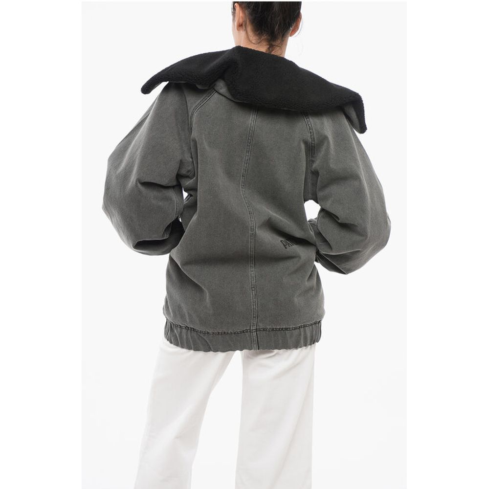 Patou Übergroße Denim-Jacke mit Wattierung