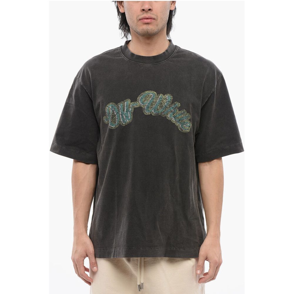 Off-White Bedrucktes T-Shirt im Skate-Fit von BACCHUS