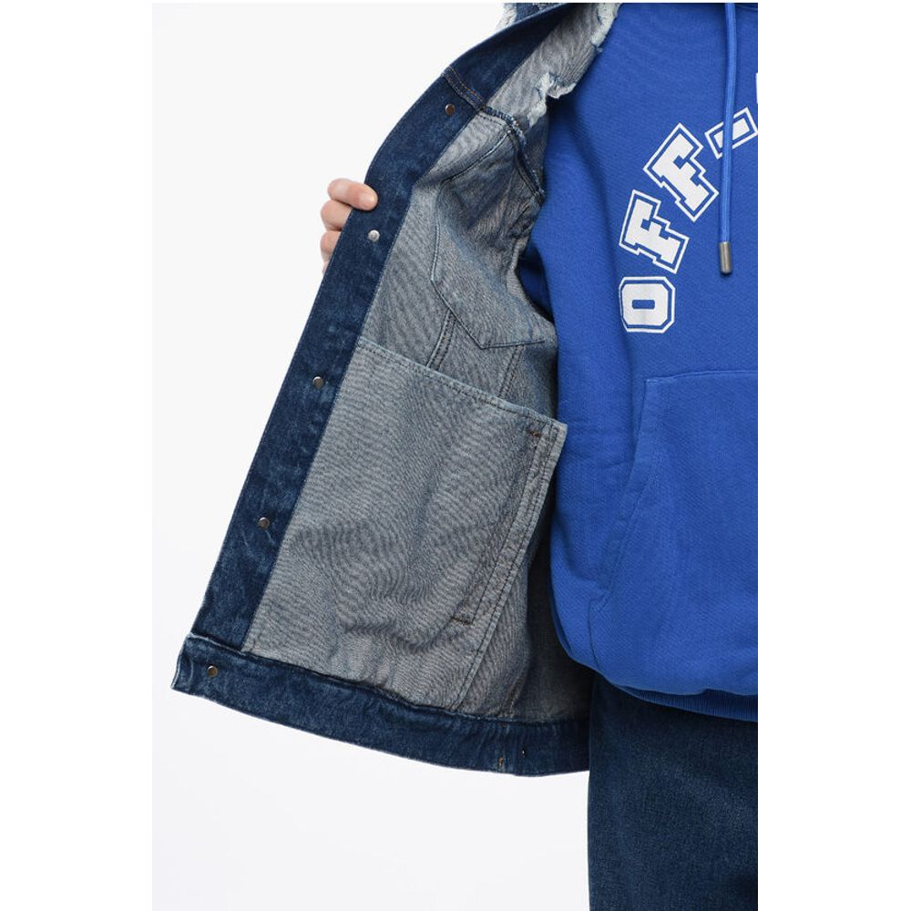 Off-White Distressed-Effekt STARS OVER Denim-Weste