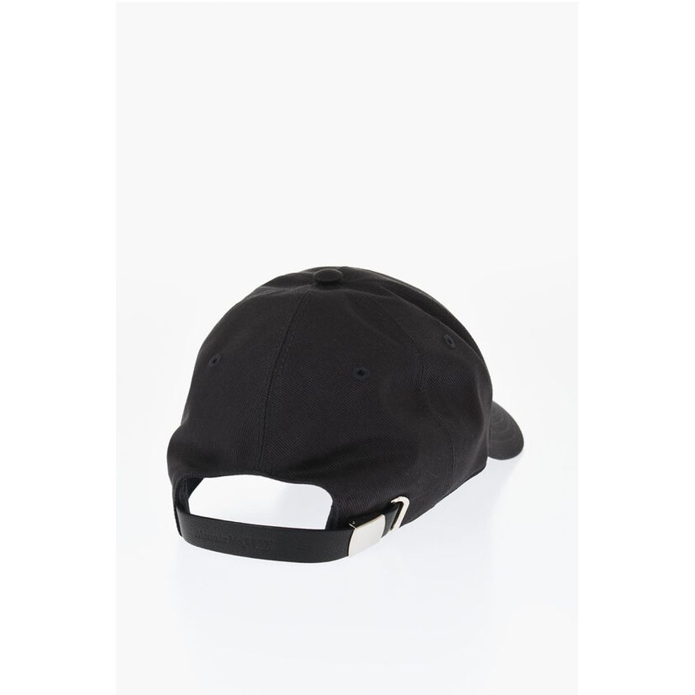 Alexander McQueen Einfarbige Kappe mit gesticktem Logo