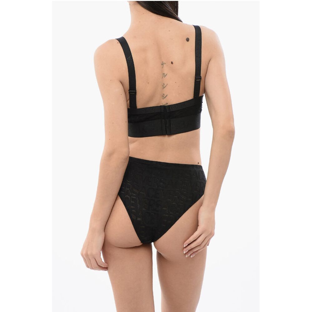 Dolce & Gabbana Spitzen-BH mit Logo und dehnbarem Band
