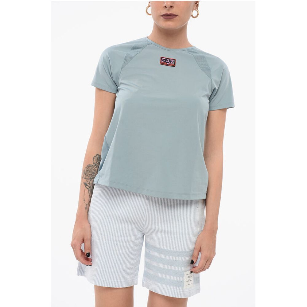 Armani EMPORIO Tech-T-Shirt mit Logo-Aufnäher