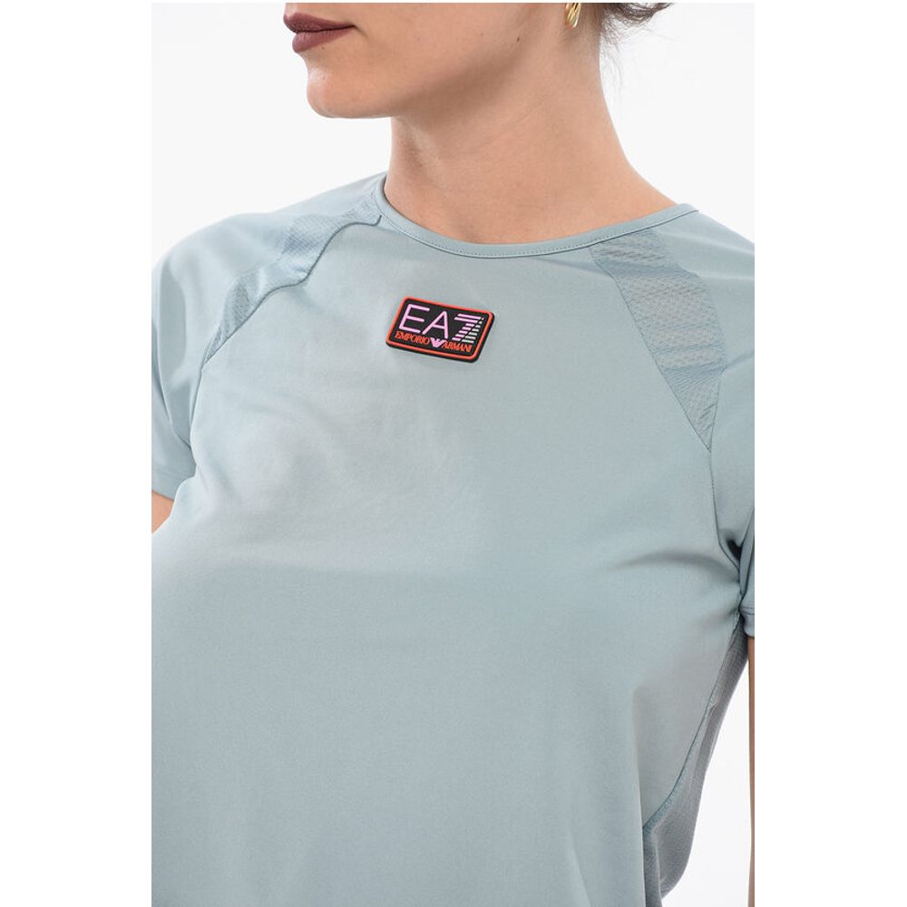 Armani EMPORIO Tech-T-Shirt mit Logo-Aufnäher