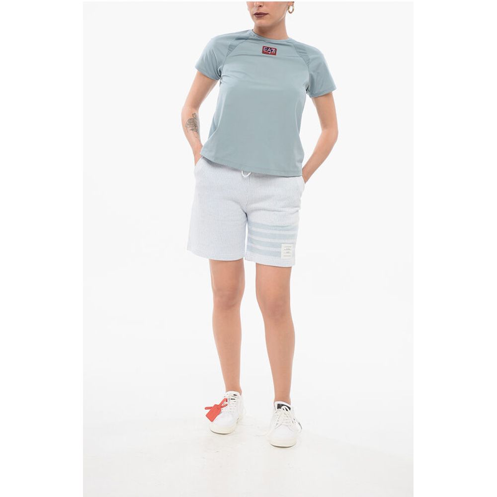 Armani EMPORIO Tech-T-Shirt mit Logo-Aufnäher