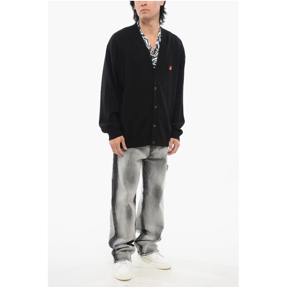 Kenzo V-Ausschnitt BOKE FLOWER Woll-Strickjacke