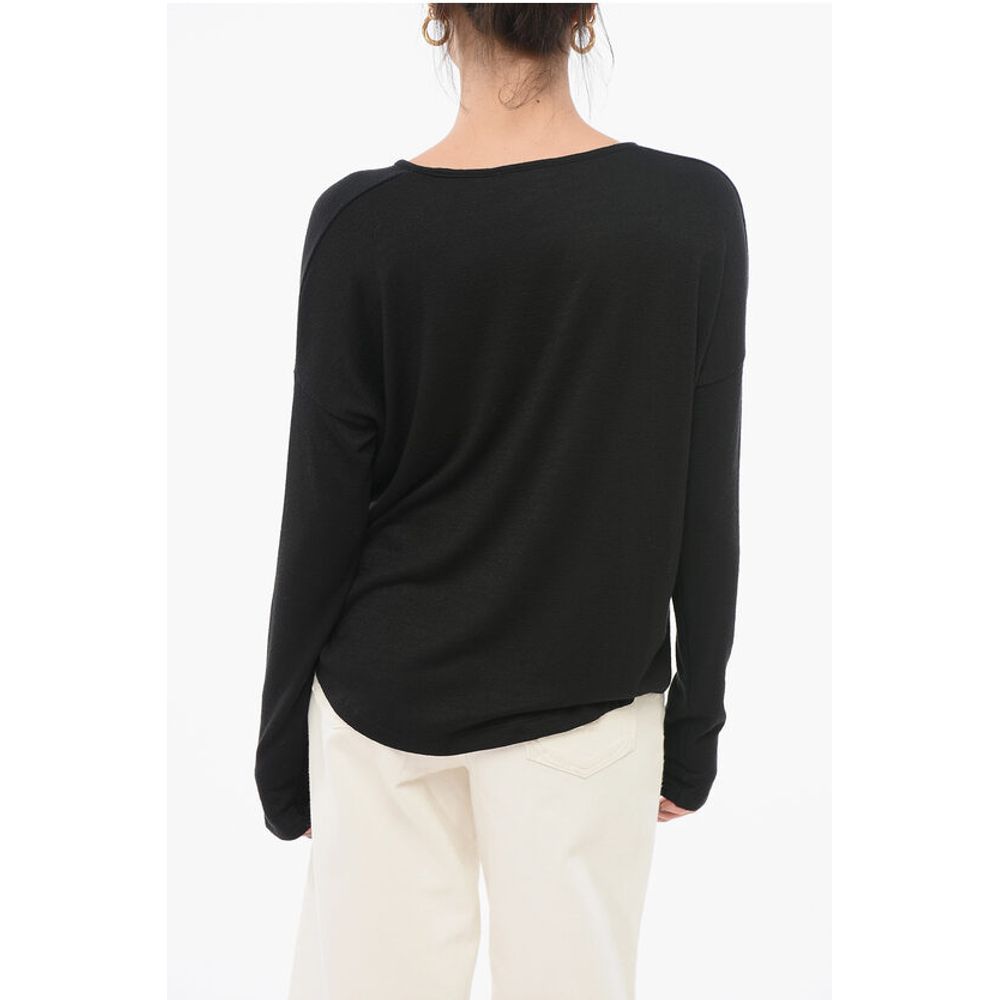 Rag&Bone Pullover mit V-Ausschnitt aus Stretch-Stoff