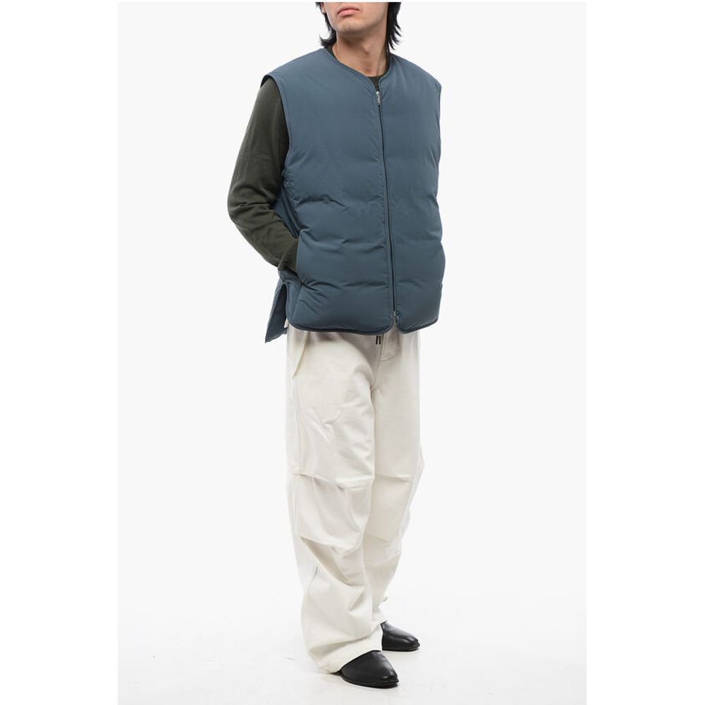 Jil Sander Wasserdichte ärmellose Daunenjacke mit Frontreißverschluss