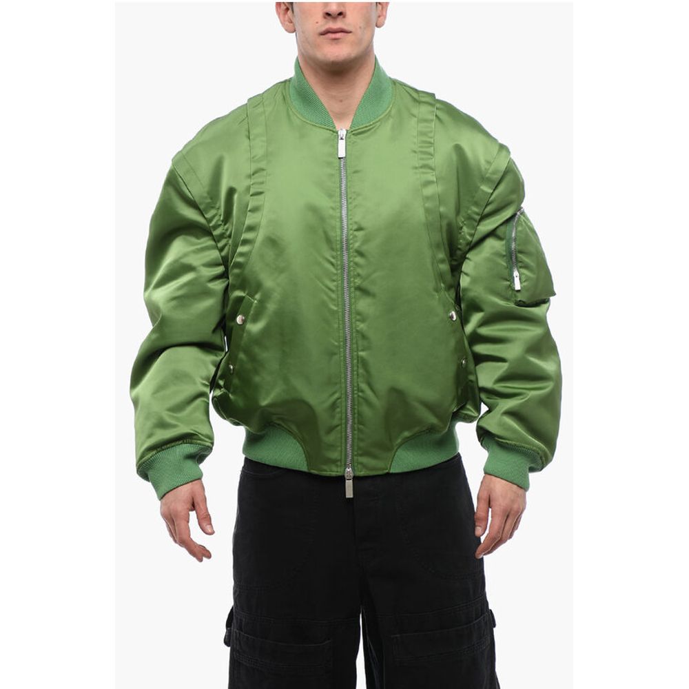 Off-White Gepolsterte ARROW Bomberjacke mit abnehmbaren Ärmeln