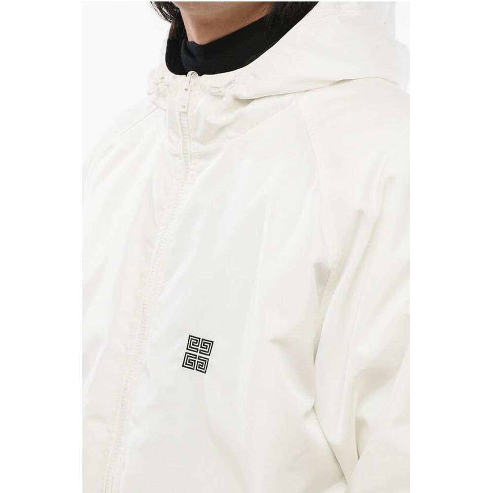 Givenchy Gepolsterte Parka-Jacke mit Reißverschluss und gesticktem Logo