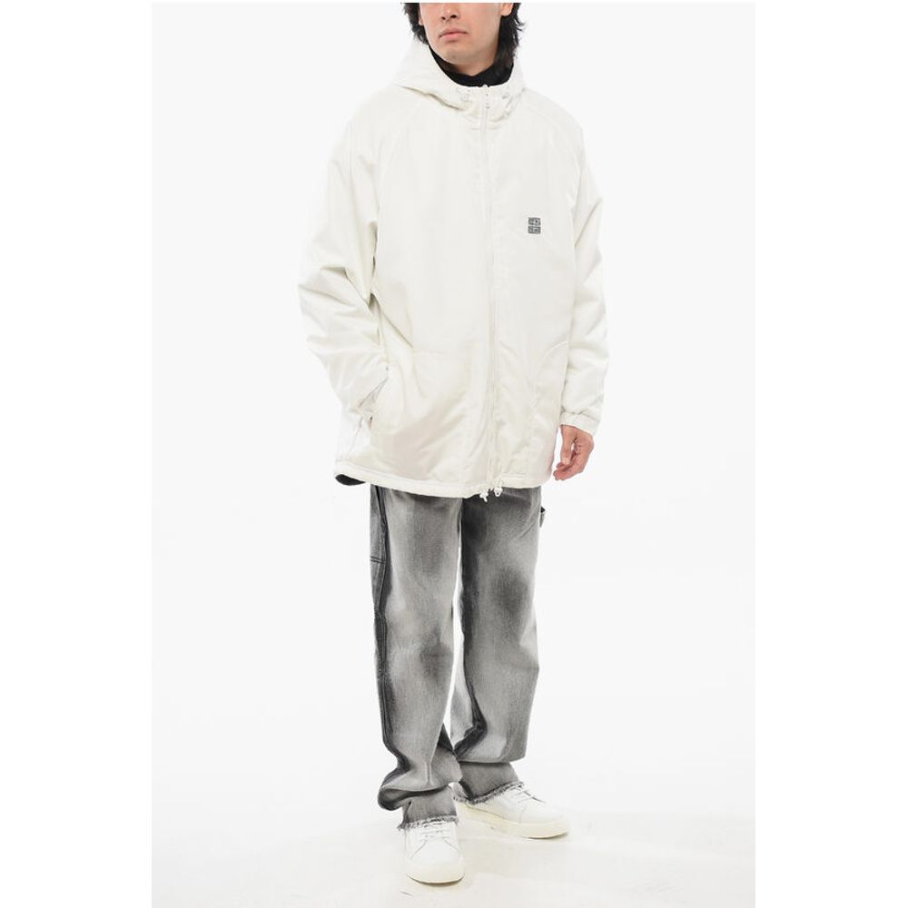 Givenchy Gepolsterte Parka-Jacke mit Reißverschluss und gesticktem Logo