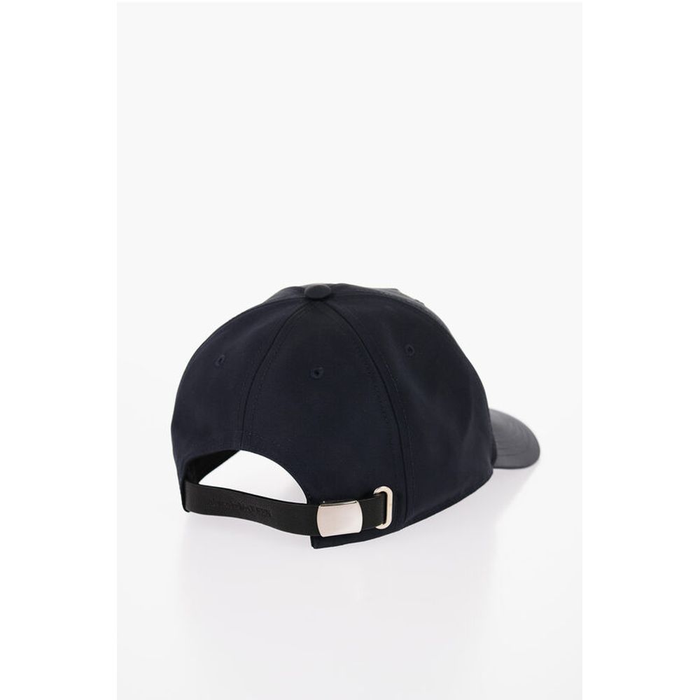 Alexander McQueen Einfarbige Kappe mit gedrucktem Logo