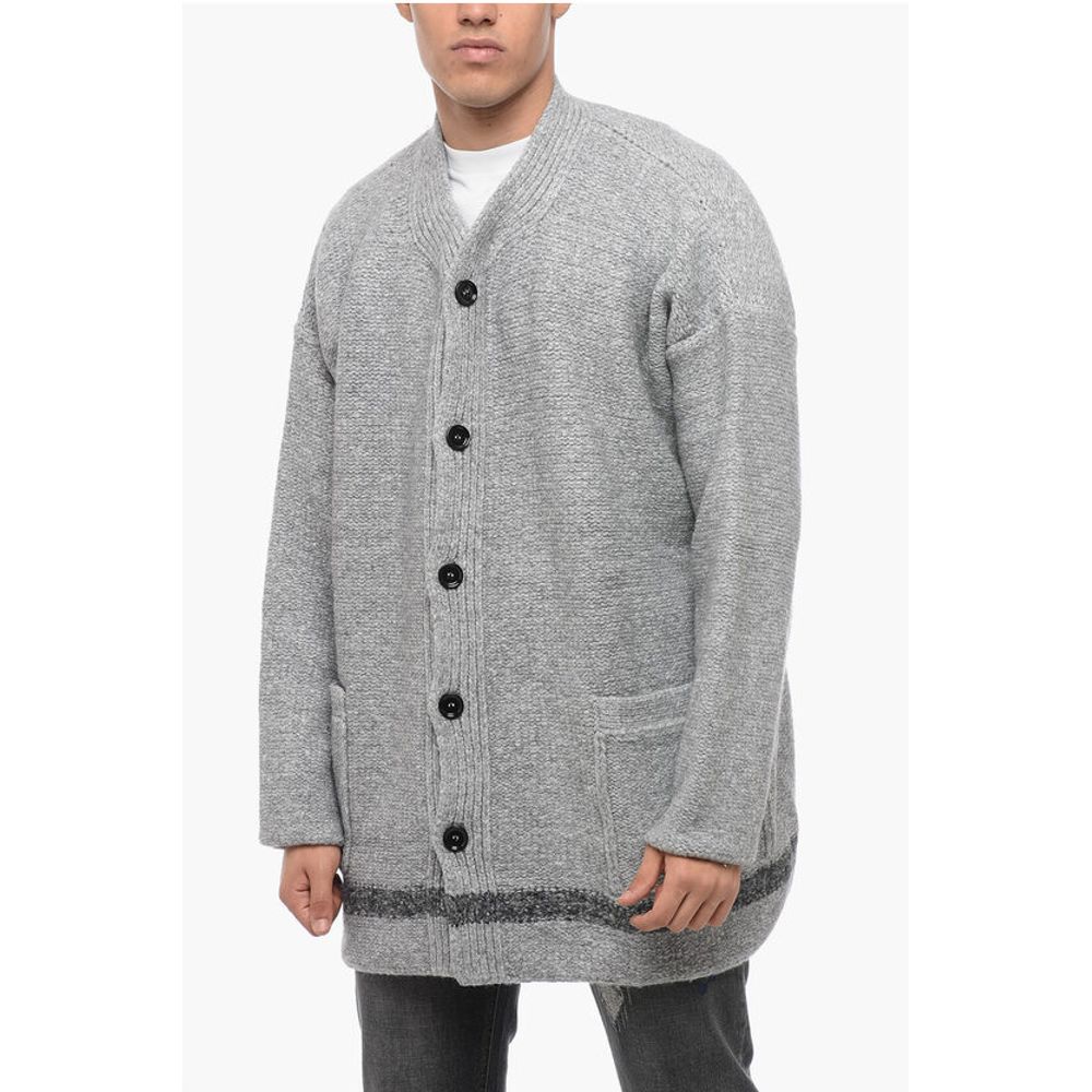 Dolce & Gabbana Strickjacke aus Wollmischung mit aufgesetzten Taschen