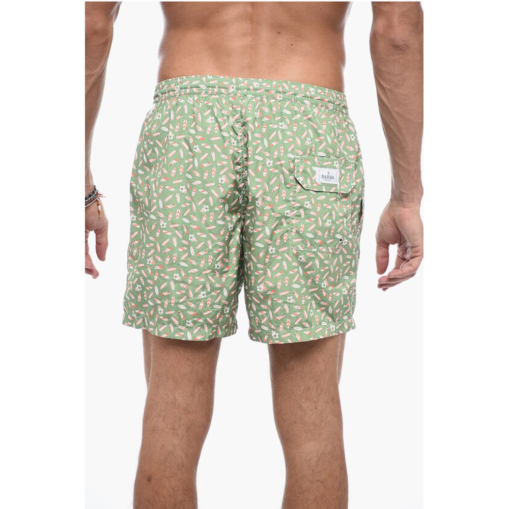 Barba Napoli Boxer-Badeanzug mit Blumendruck