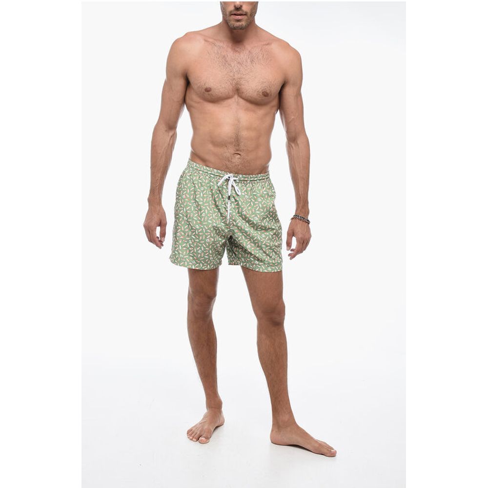 Barba Napoli Boxer-Badeanzug mit Blumendruck