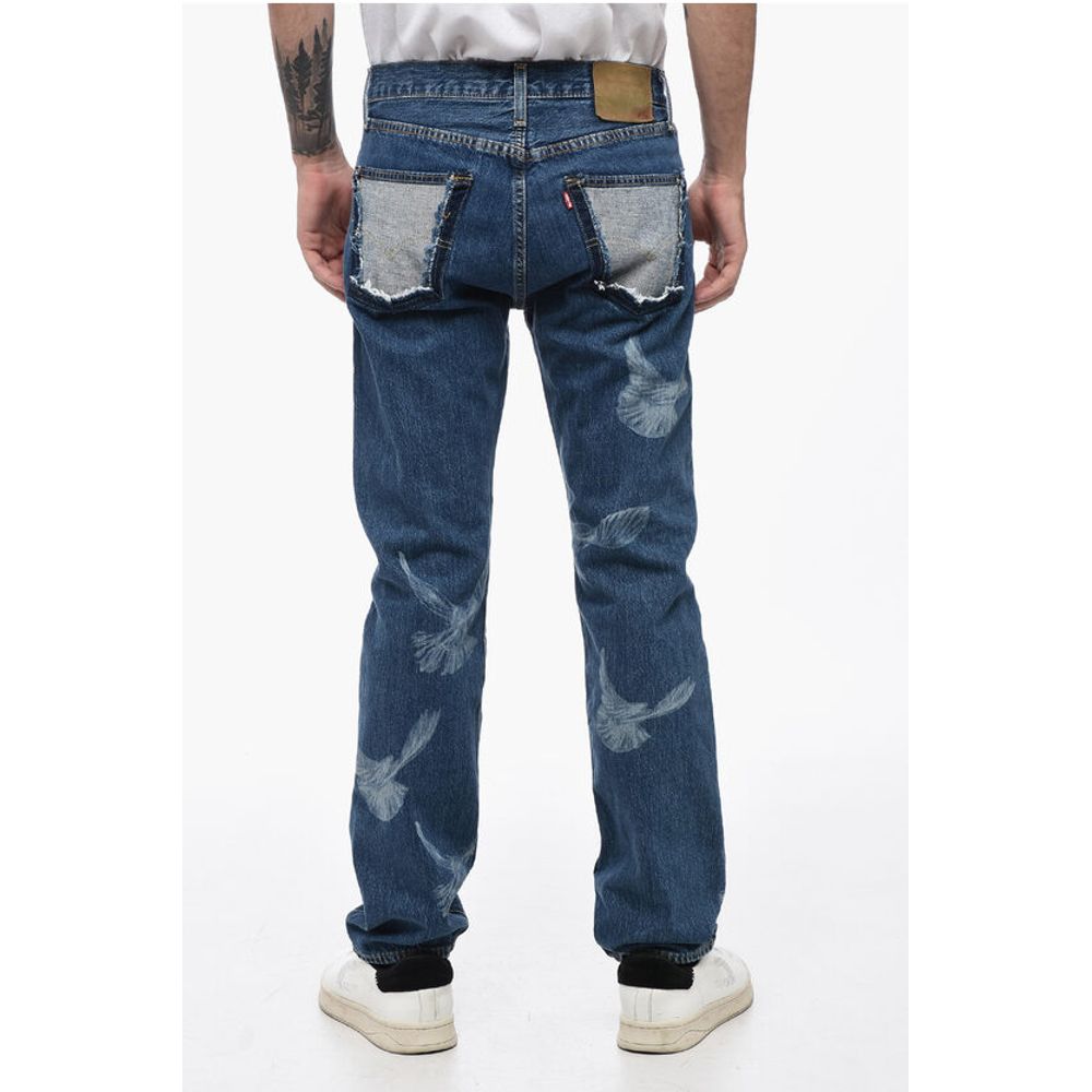 Levi's 3.PARADIS Straight Leg Bedruckte Jeans 18cm L.32