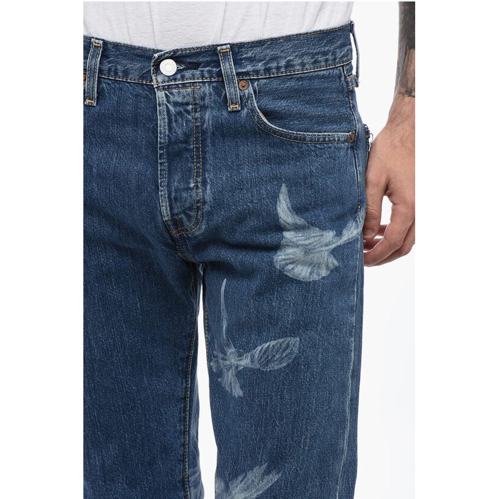 Levi's 3.PARADIS Straight Leg Bedruckte Jeans 18cm L.32