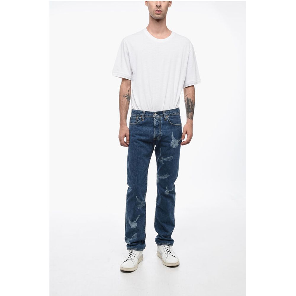 Levi's 3.PARADIS Straight Leg Bedruckte Jeans 18cm L.32