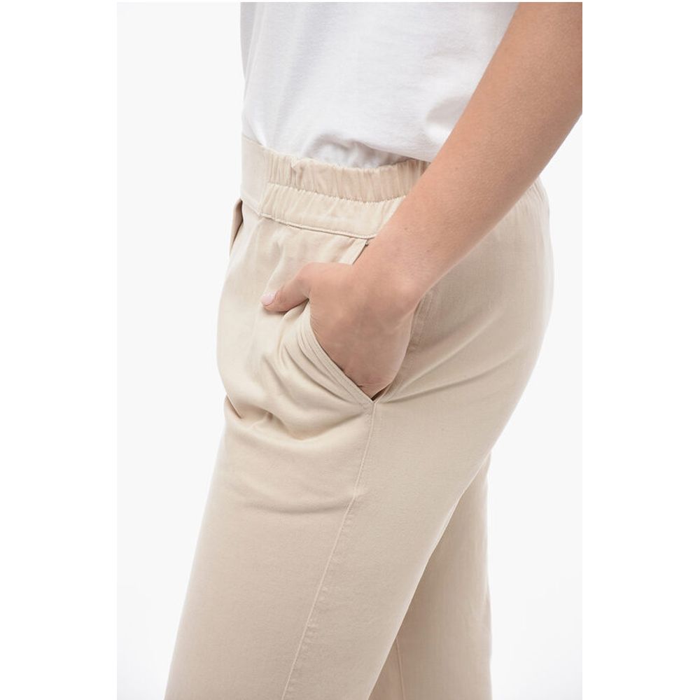 Gentryportofino Stretch-Baumwollhosen mit elastischen Bündchen