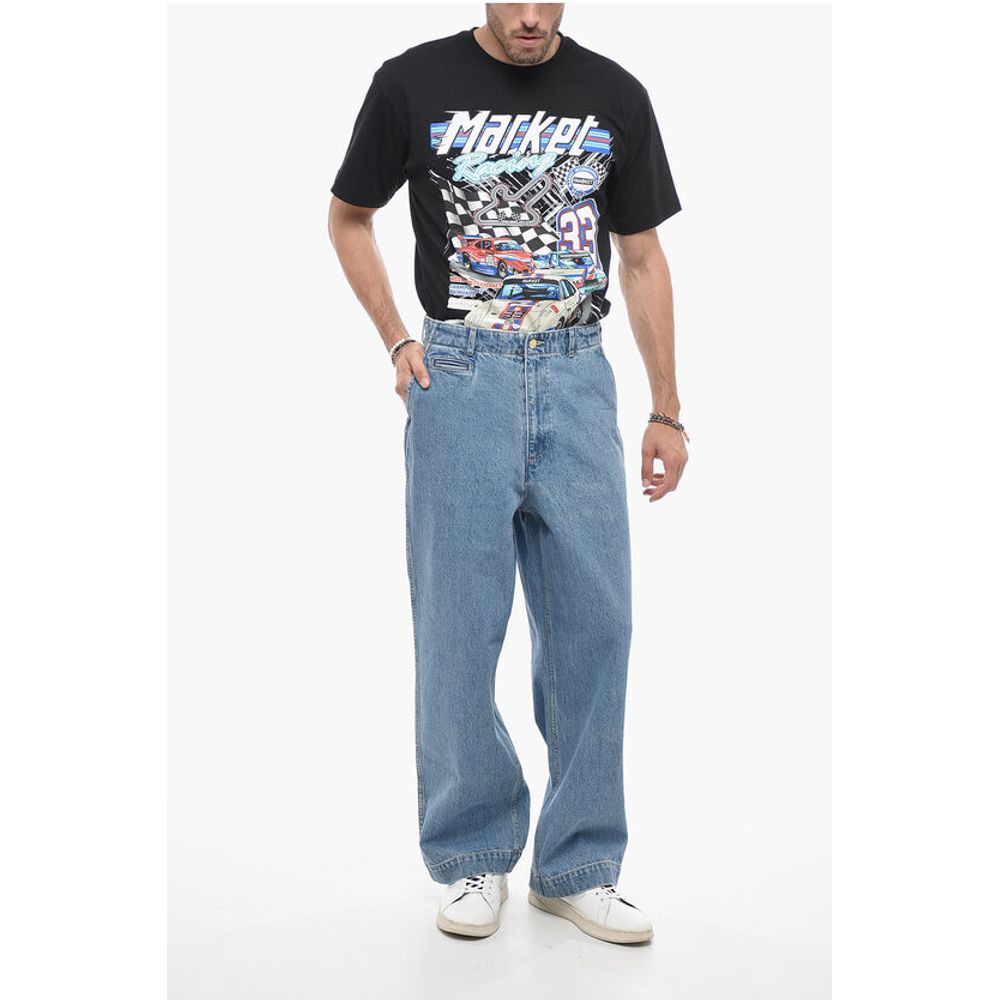 J.Press Jeans mit weitem Bein und niedriger Taille 27cm