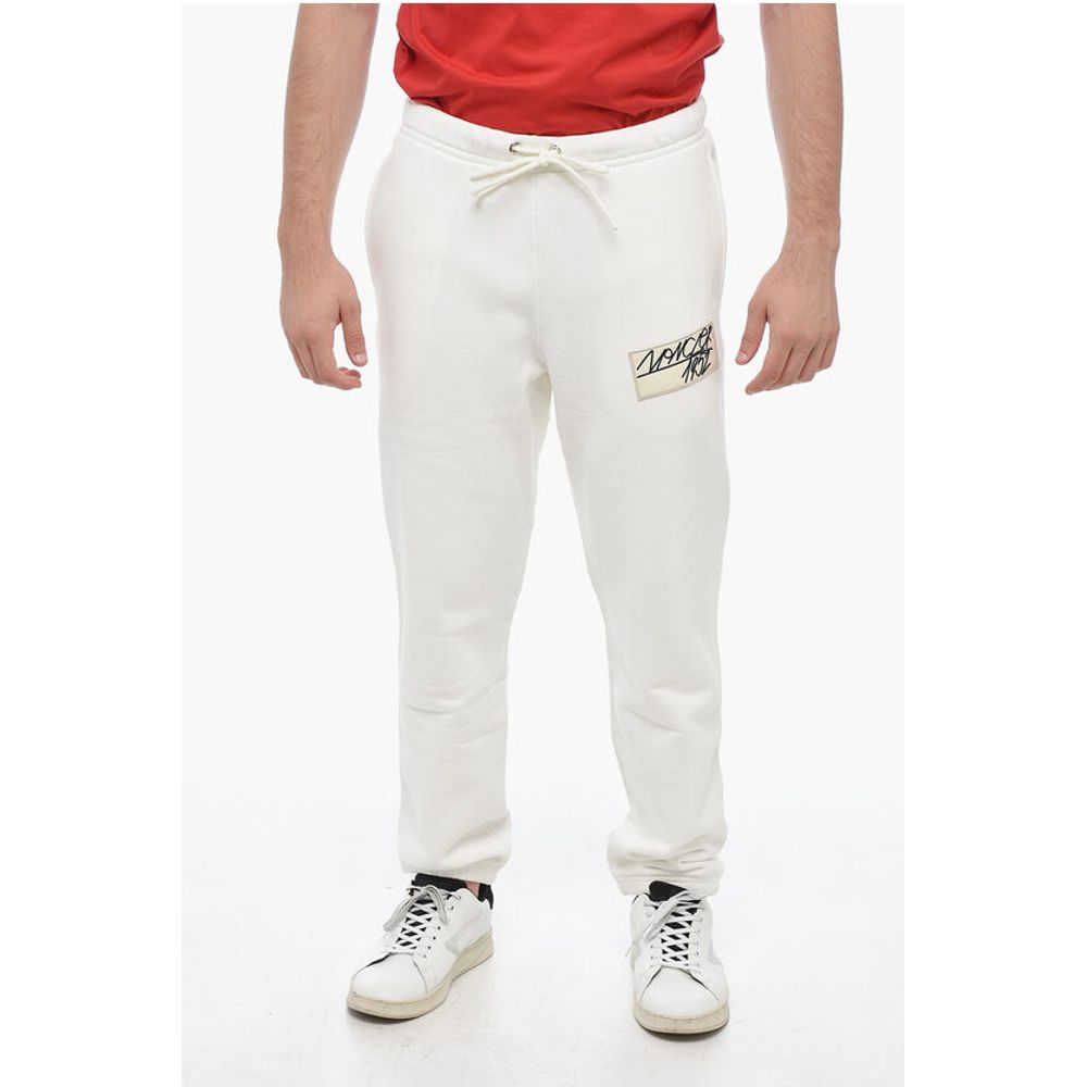 Moncler Fleece-Jogger mit Logo-Aufnäher