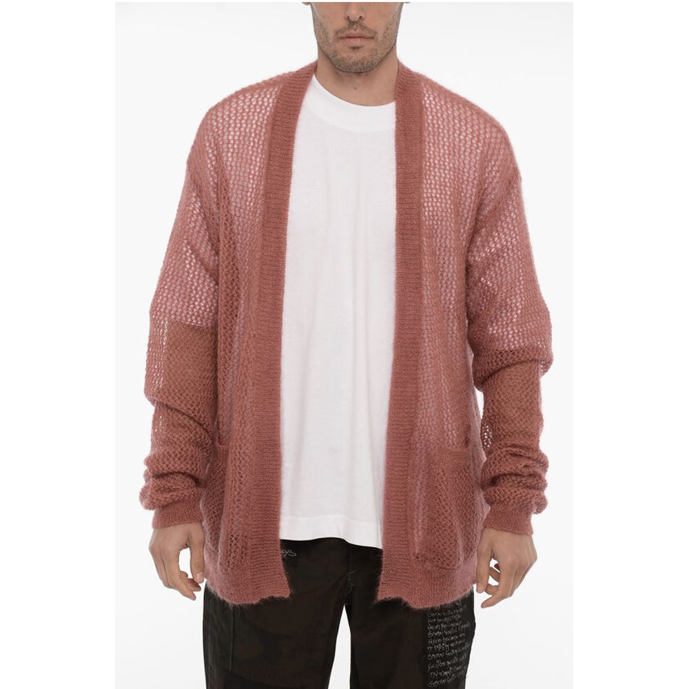 Durchbrochene Strickjacke aus Mohair und Seide VIVIENNE