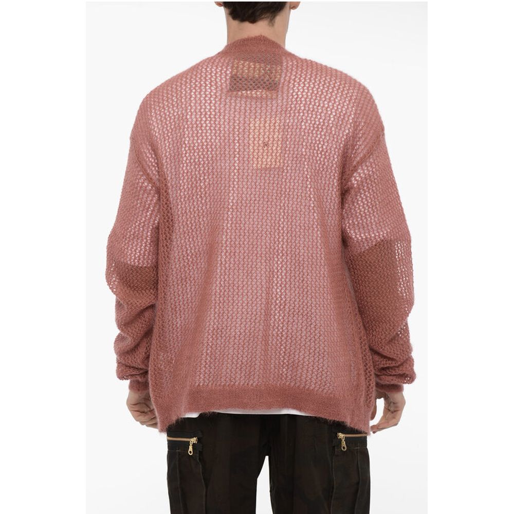 Durchbrochene Strickjacke aus Mohair und Seide VIVIENNE