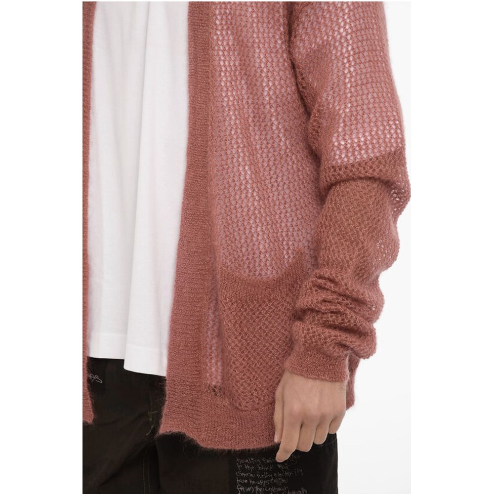 Durchbrochene Strickjacke aus Mohair und Seide VIVIENNE