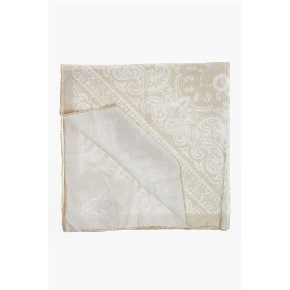 1989 Studio Zweifarbiges Foulard mit Paisley-Muster