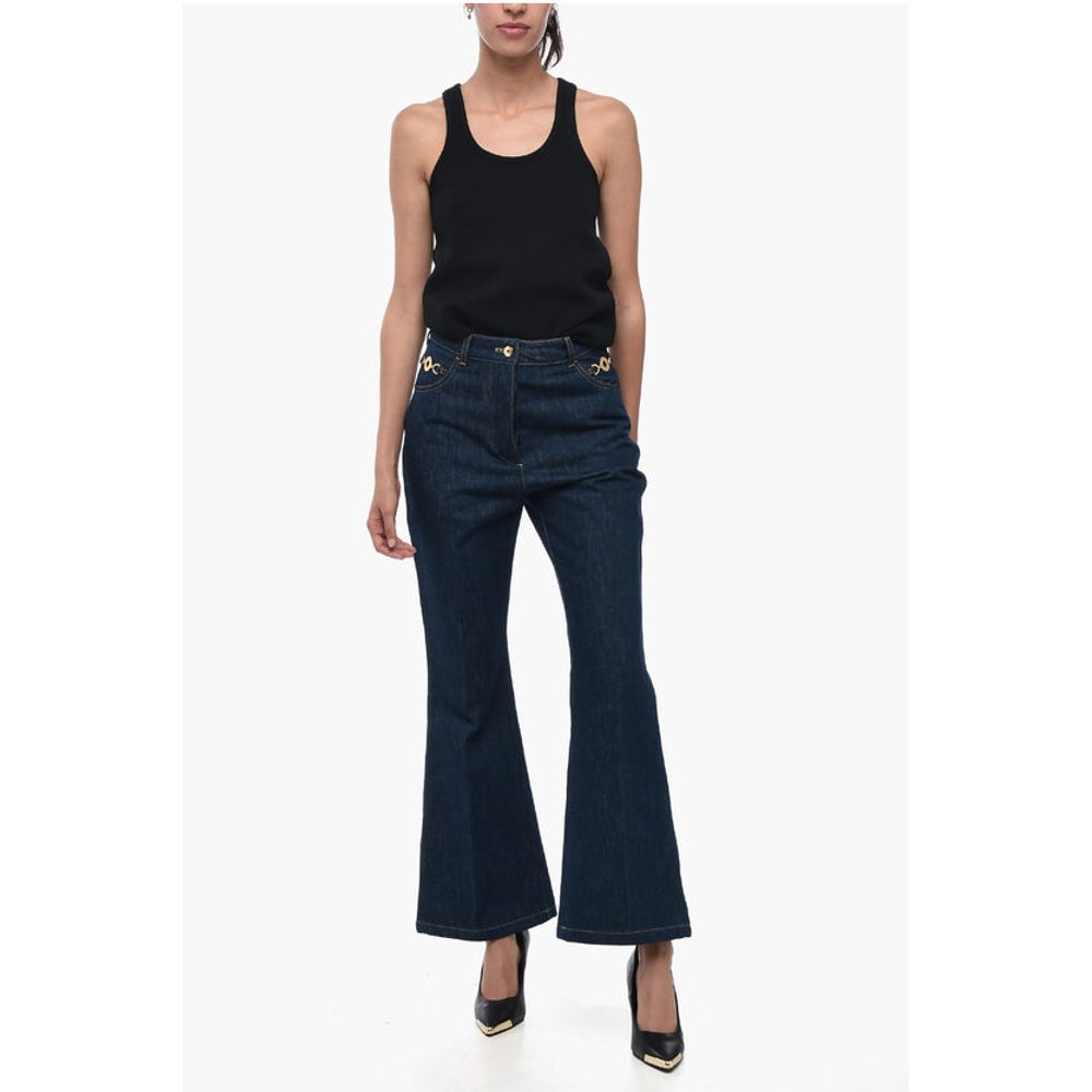 Patou Flare Fit Jeans mit Schmuckdetails 27cm