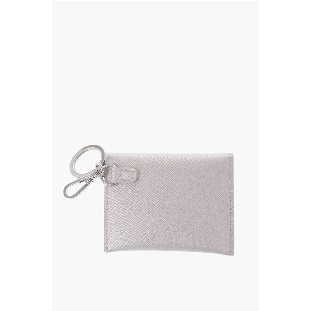 Moschino LOVE Saffiano-Kunstleder-Schlüsselanhänger mit Umschlag