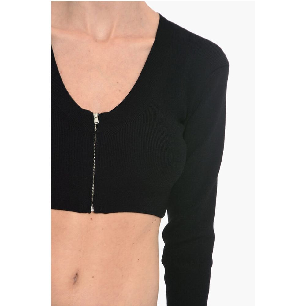 Birgitte Herskind VANESSA HONG Crop MISS Strickjacke mit V-Ausschnitt und Verschluss vorne