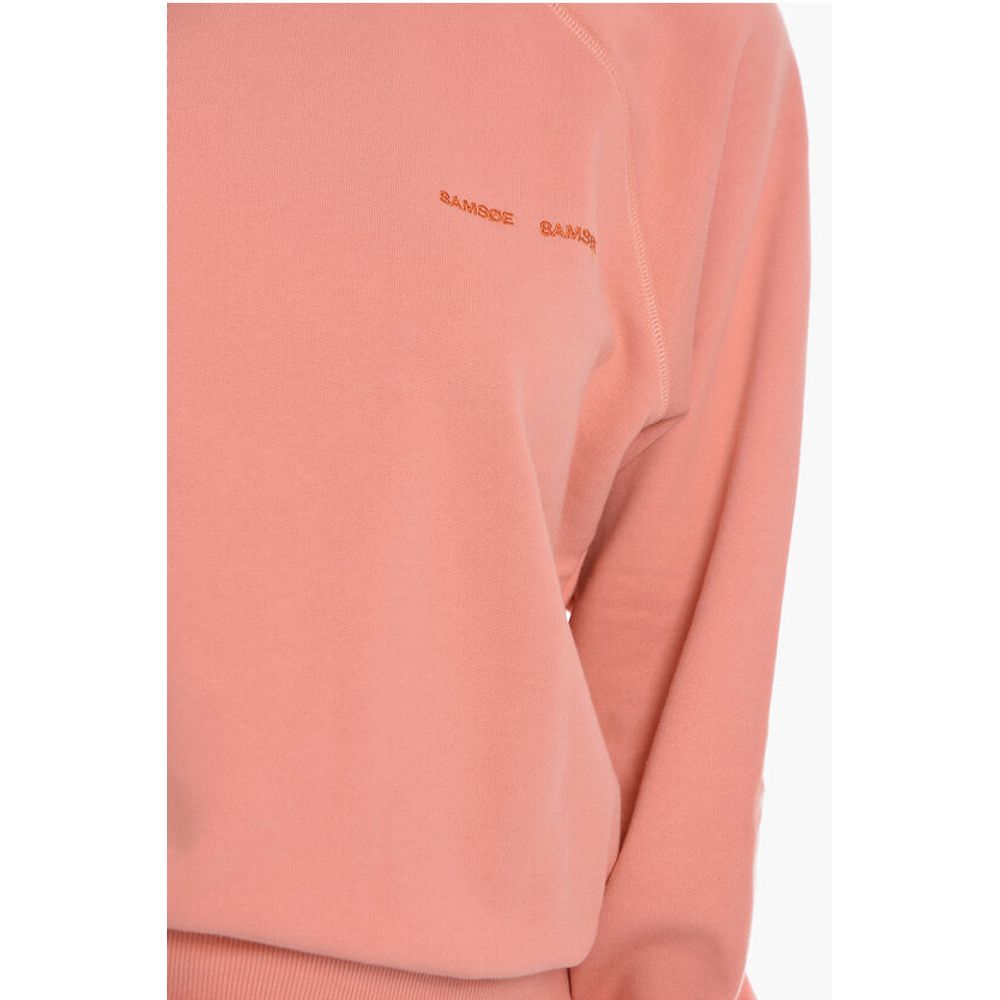 Samsoe Samsoe GITTA Sweatshirt mit Rundhalsausschnitt und seitlicher Logo-Stickerei