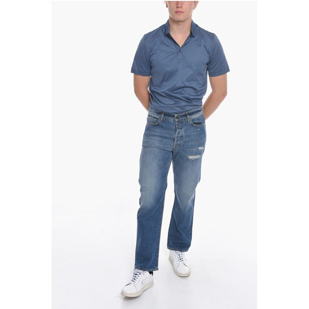 14 BROS Distressed Denims mit leichter Waschung 19cm