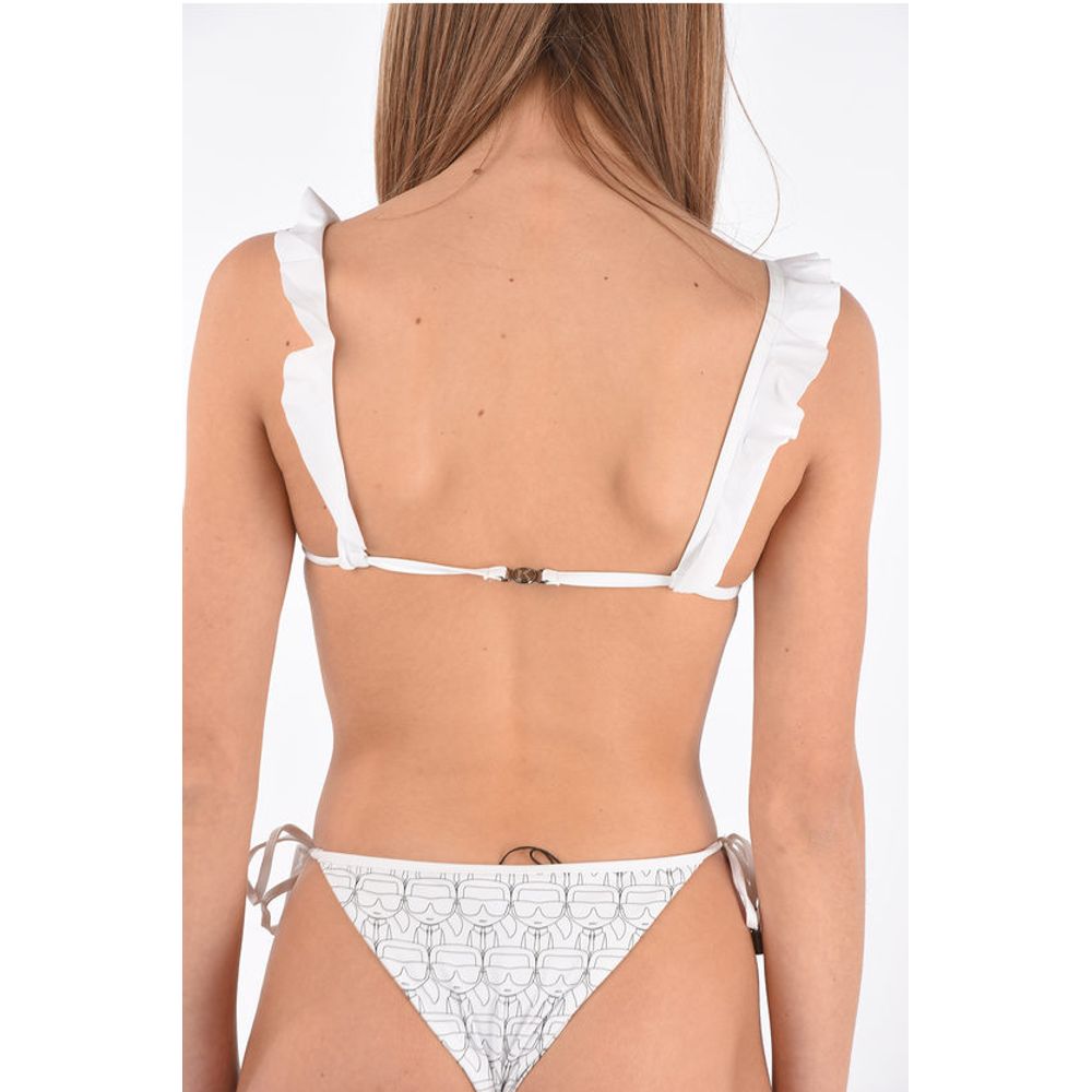 Karl Lagerfeld Bedrucktes Triangel-Bikinioberteil
