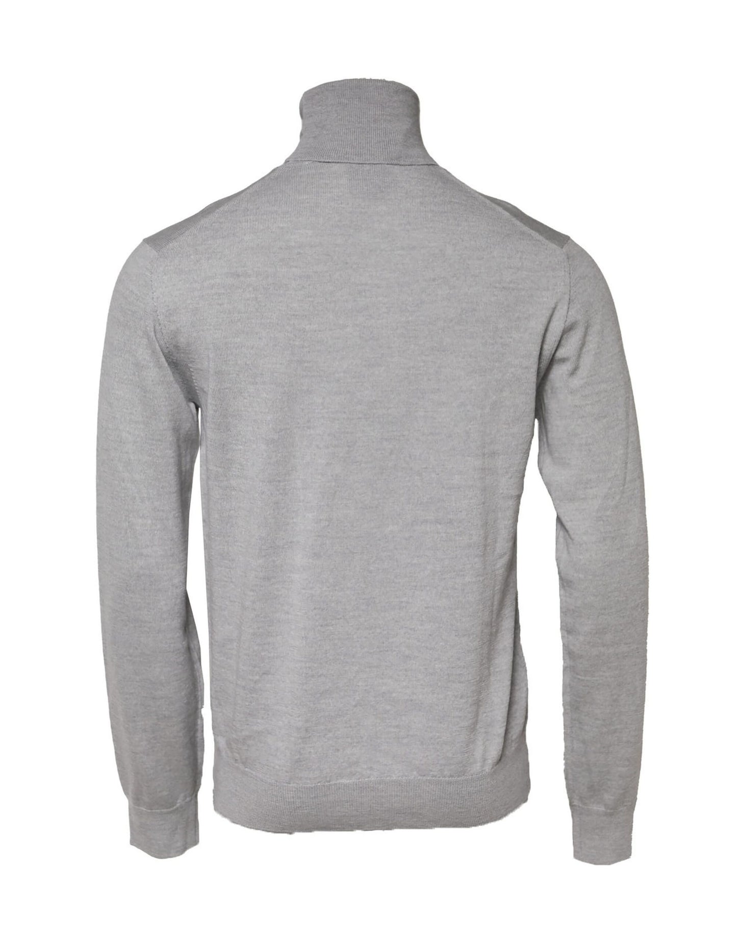Dolce & Gabbana Grauer langärmeliger Rollkragenpullover Pullover