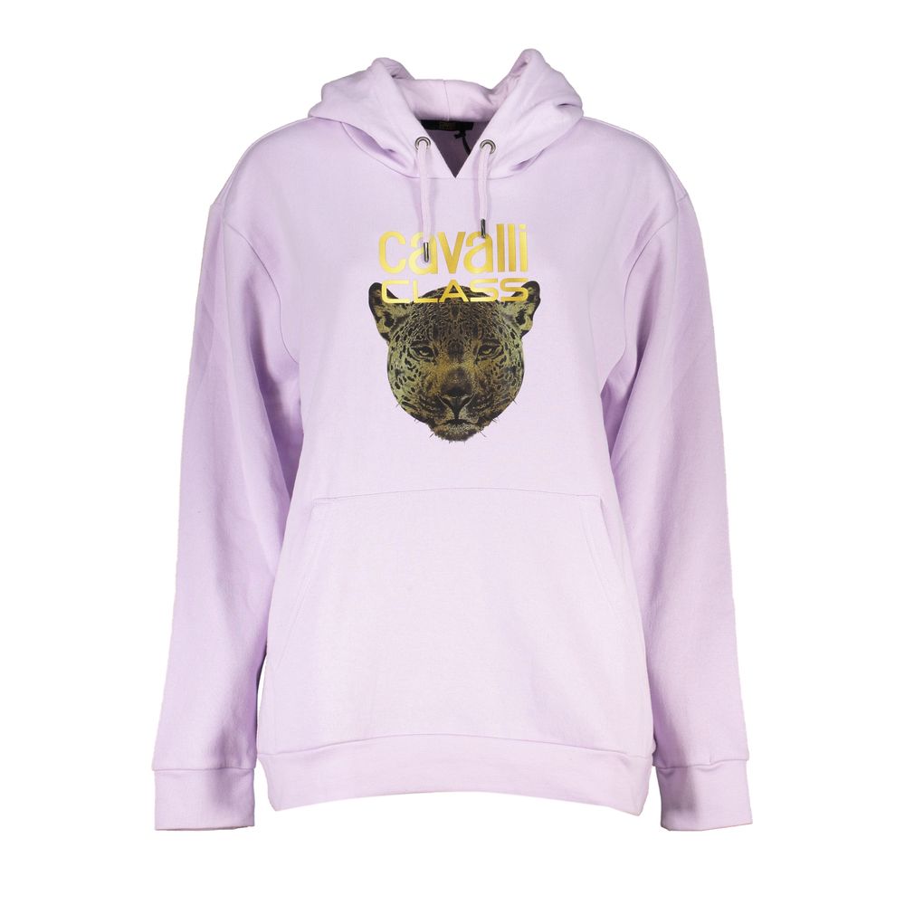 Cavalli Class Lila Baumwolle Frauen Pullover