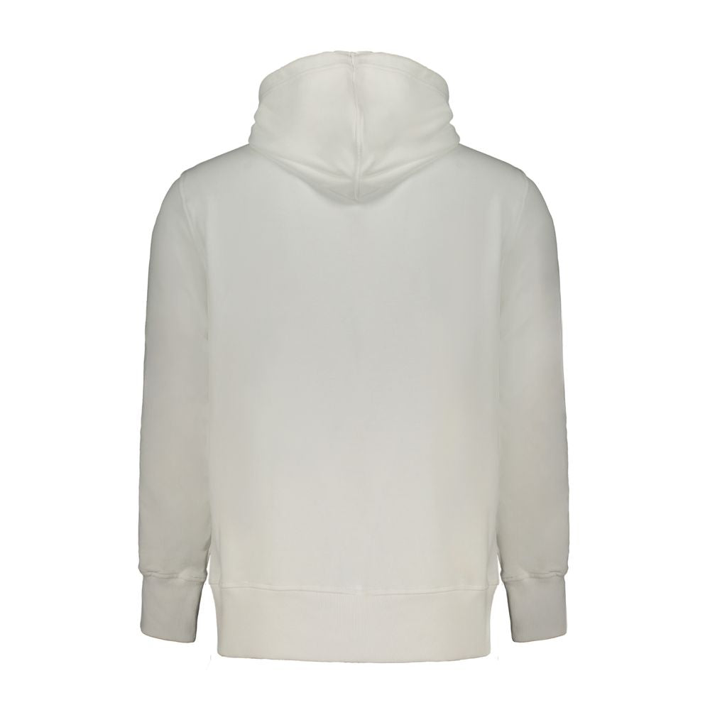 Calvin Klein Weißer Baumwollpullover für Männer mit Kapuze