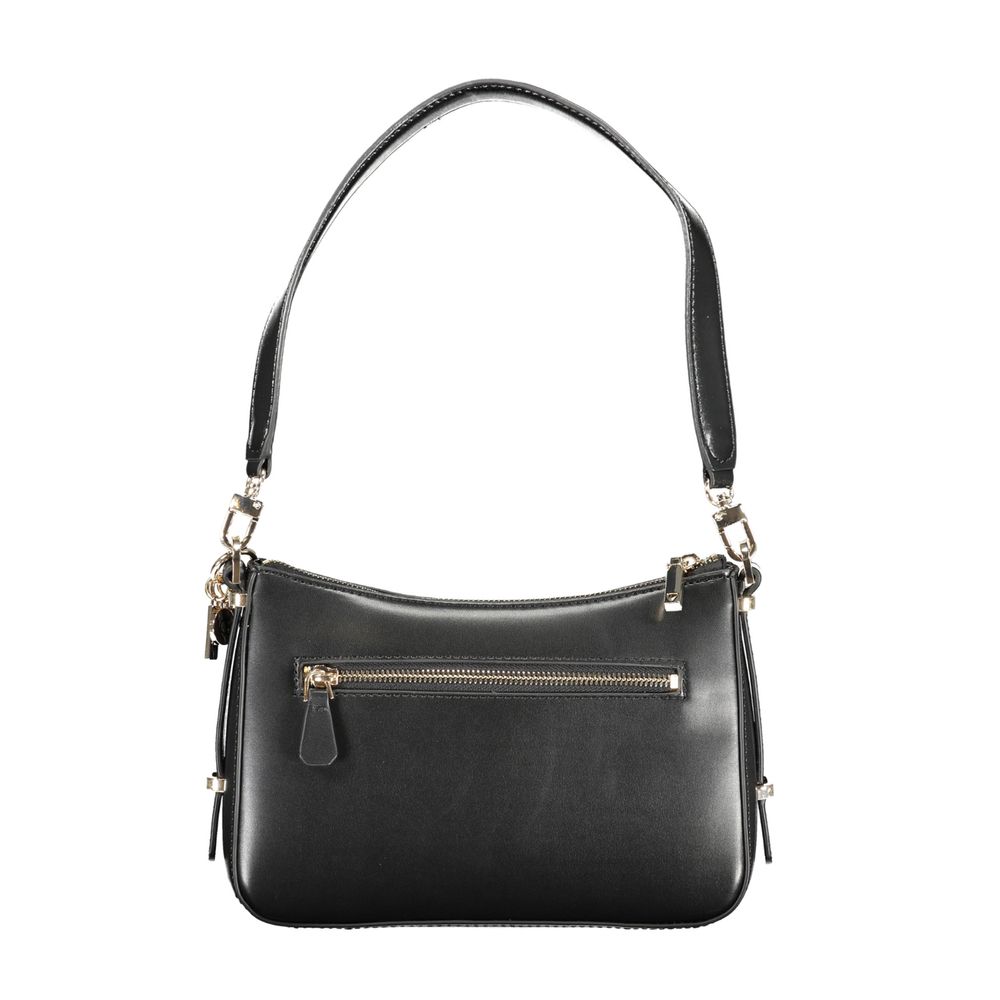 Guess Jeans Schwarz Polyethylen Frauen Handtasche